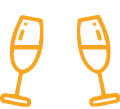 champagne glasses